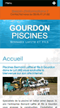 Mobile Screenshot of gourdonpiscines.com